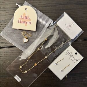 Gold and Silver Jewelry Set